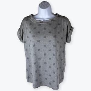 ART initmates Gray Butterly Womens T-shirt M